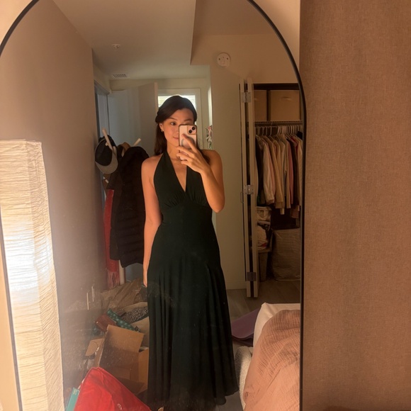 Reformation Briony Dress Green - Size 2 - Picture 5 of 5